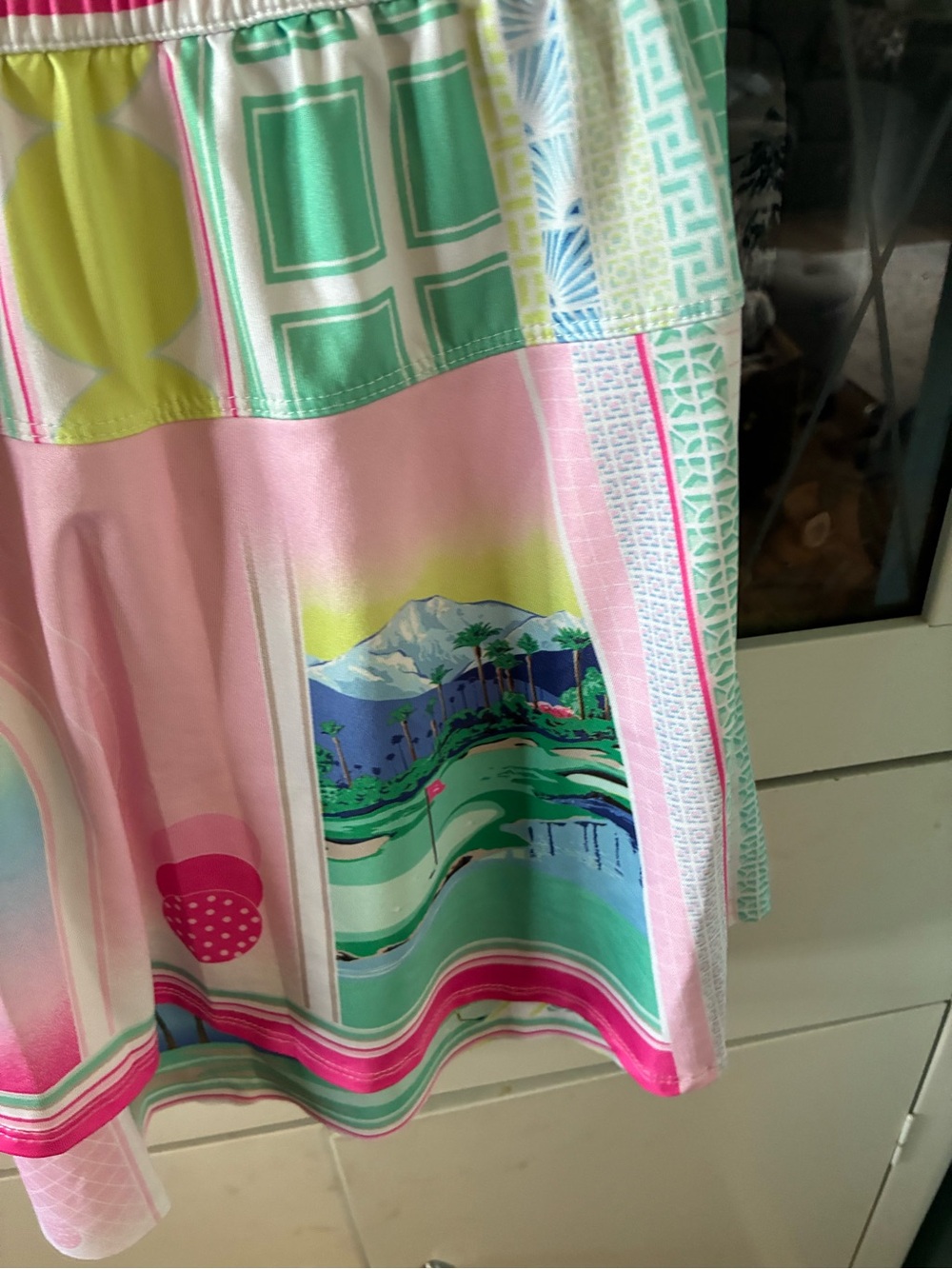 Lucky in Love sz S Women’s Pink Golf Patterned Summer Skort like new! - Picture 3 of 9